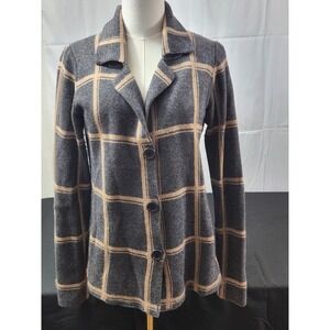 Bartolini Cardigan Sweater Size M Made in Italy Wool Viscose‎ Cashmere Blend